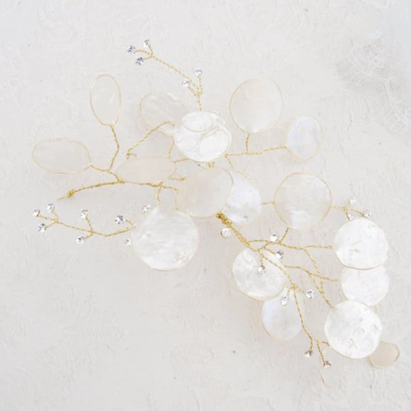 Lunaria Bridal Hair Accessory - Handmade in Italy - Picture 2 of 3